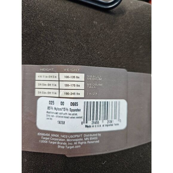 Merona Tights Set of 5 Pairs Womens 1X/2X Sheer To Waist Opaque NEW IN PACKAGE - Picture 5 of 5